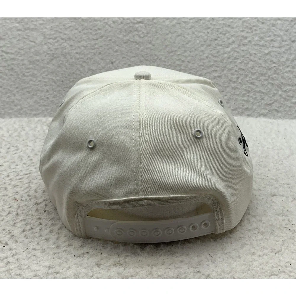 VTG‎ K-Products 50th Anniversary Blockhead Hat Snapback OSFM White Big Logo Rare
